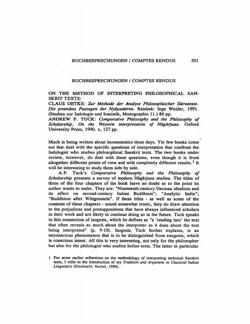 First page of Buchbesprechungen Comptes Rendus