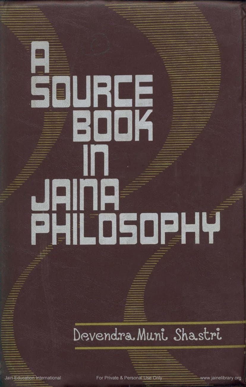 First page of Source Book In Jaina Philosophy