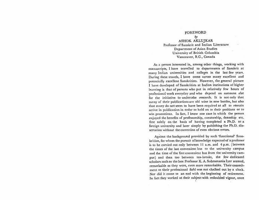 First page of Foreword