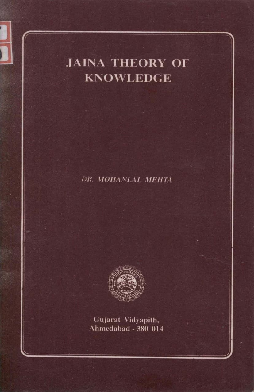 First page of Jaina Theory Of Knowledge