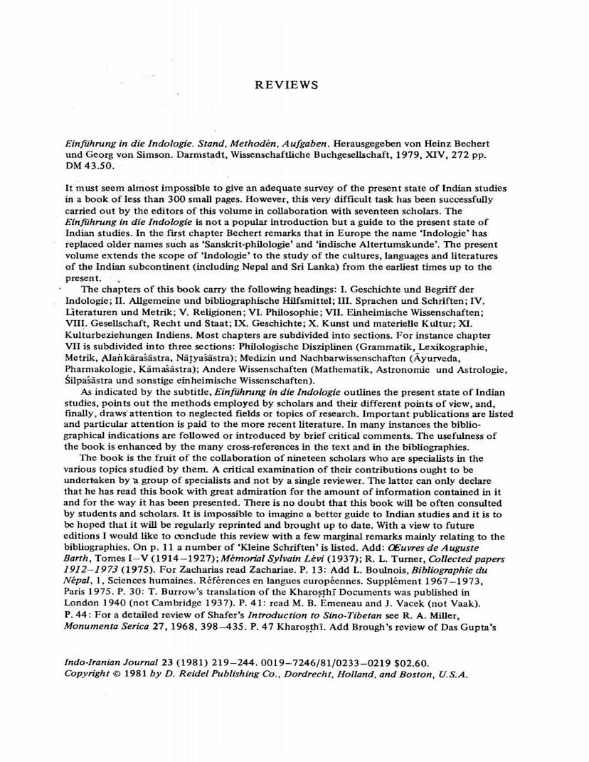 First page of Book Reviews