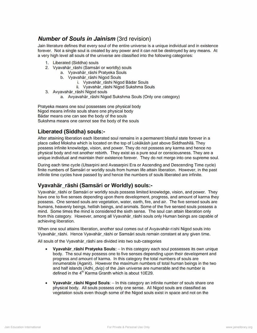 First page of Number Of Souls