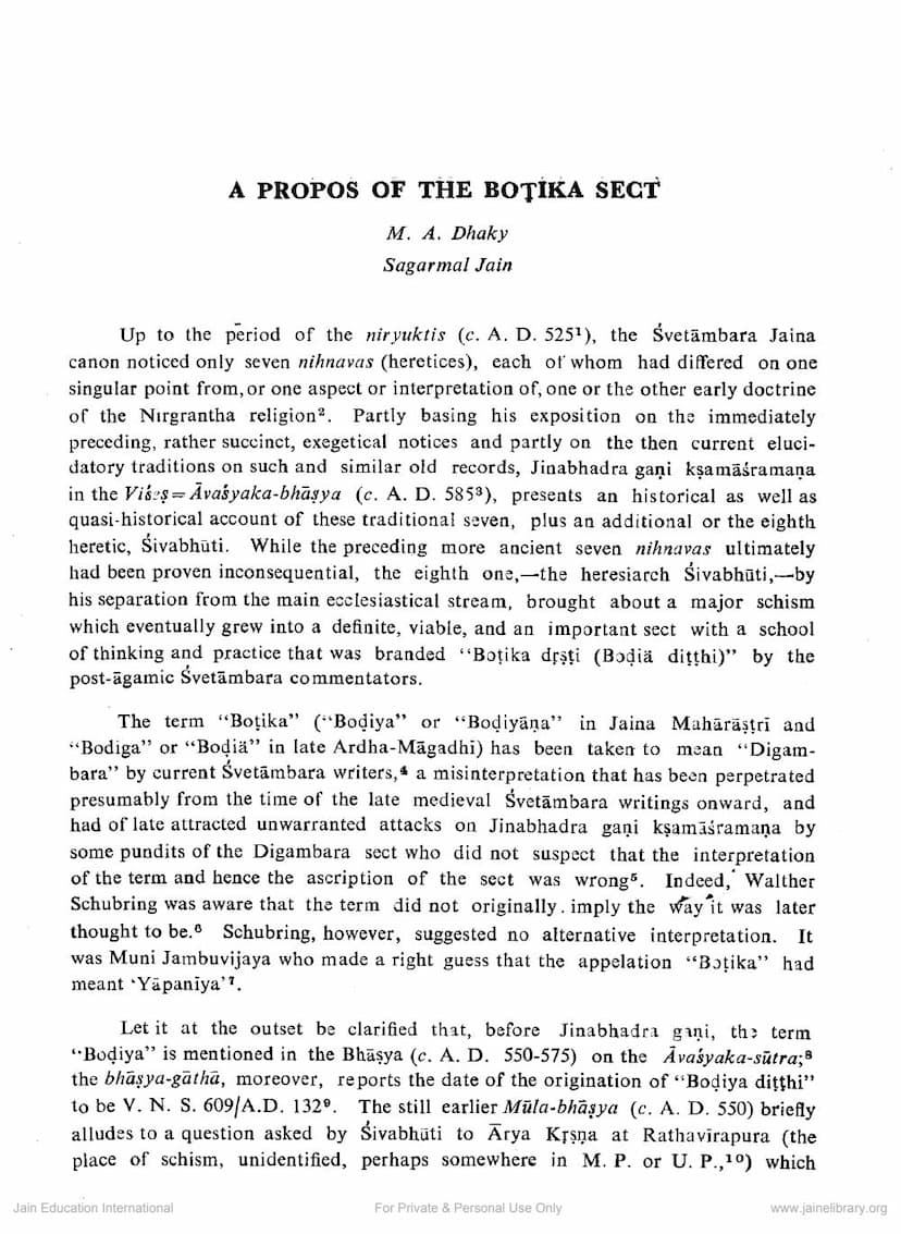 First page of Propos Of The Botika Sect
