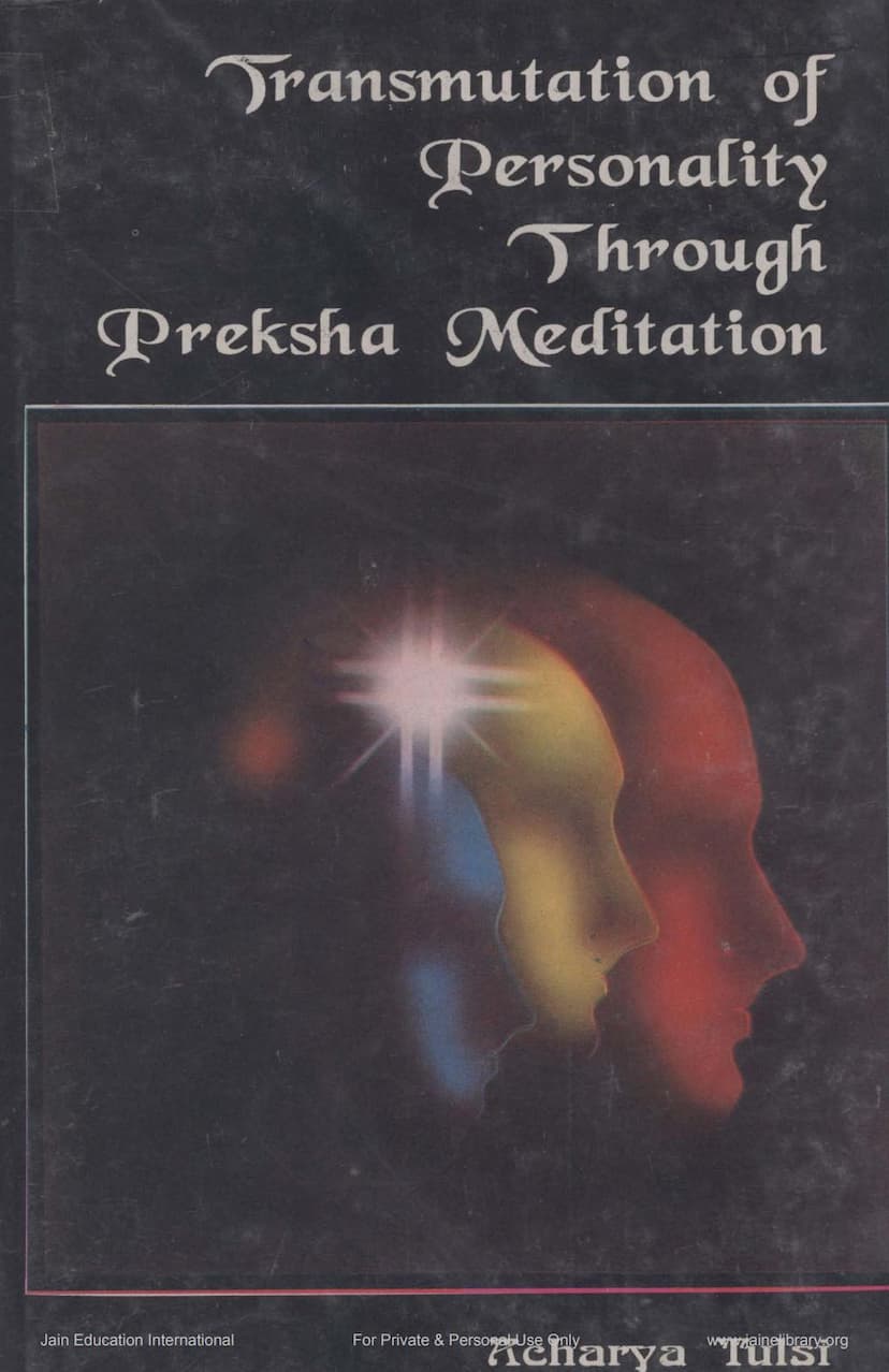 First page of Transmutation Of Personality Through Preksha Meditation