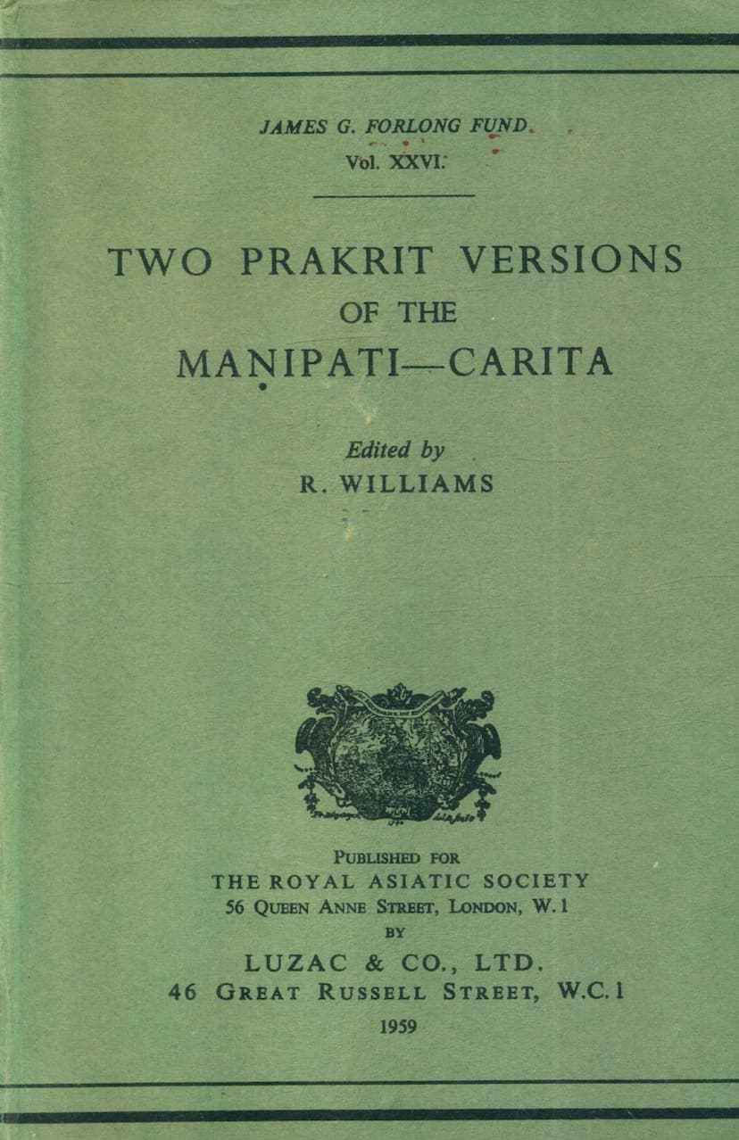 First page of Two Prakrit Versions Of Manipati Charitra