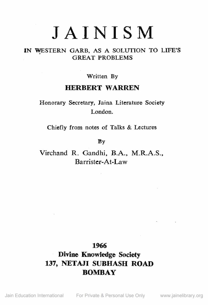 First page of Jainism