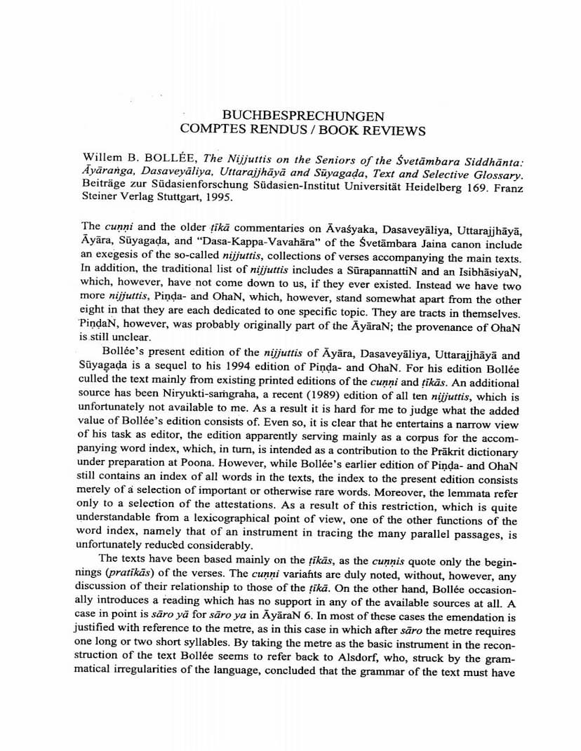 First page of Buchbesprechungen Comptes Rendus Book Reviews