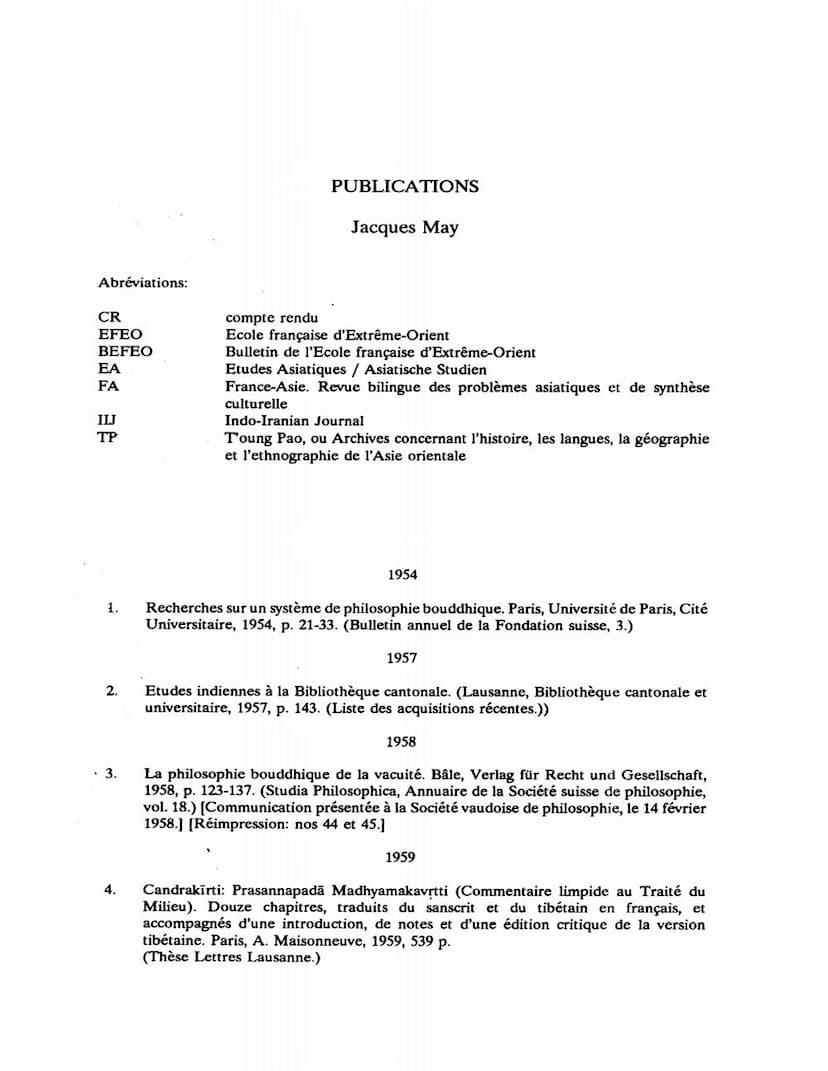 First page of Publications