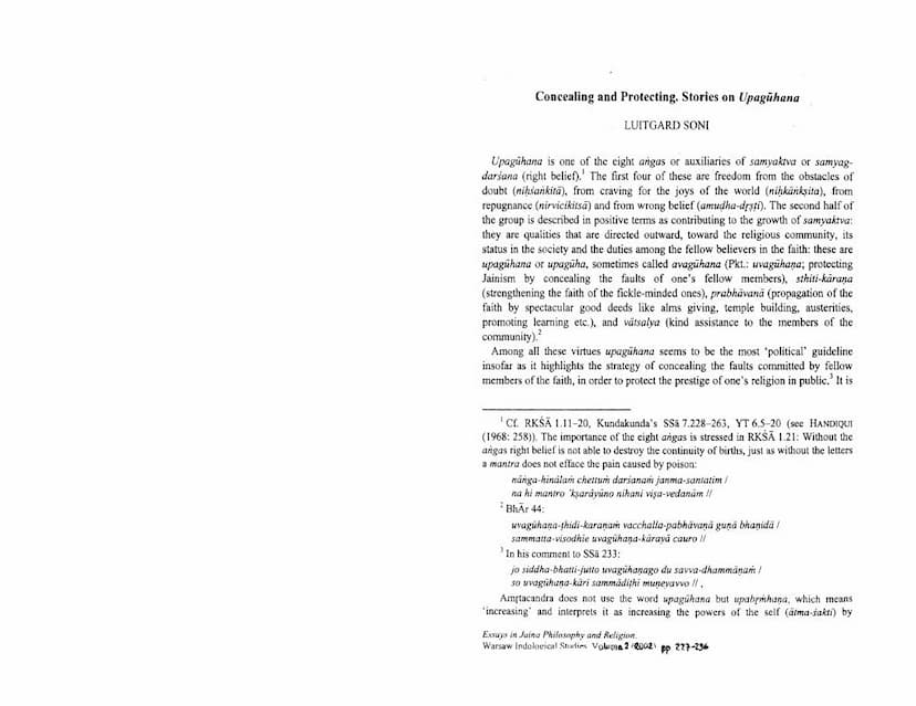 First page of Concealing And Protecting Stories On Upagahana