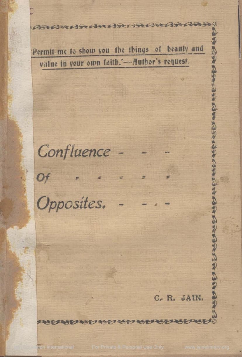 First page of Confluence Of Opposites