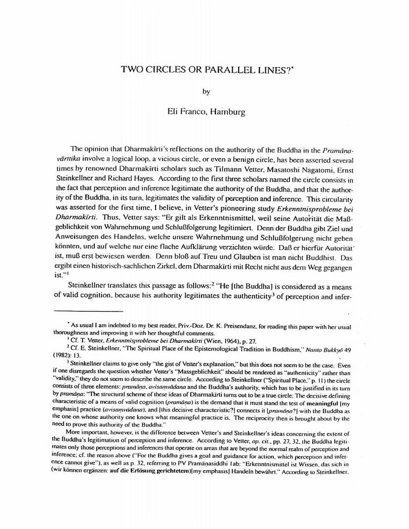 First page of Two Circles Or Parallel Lines