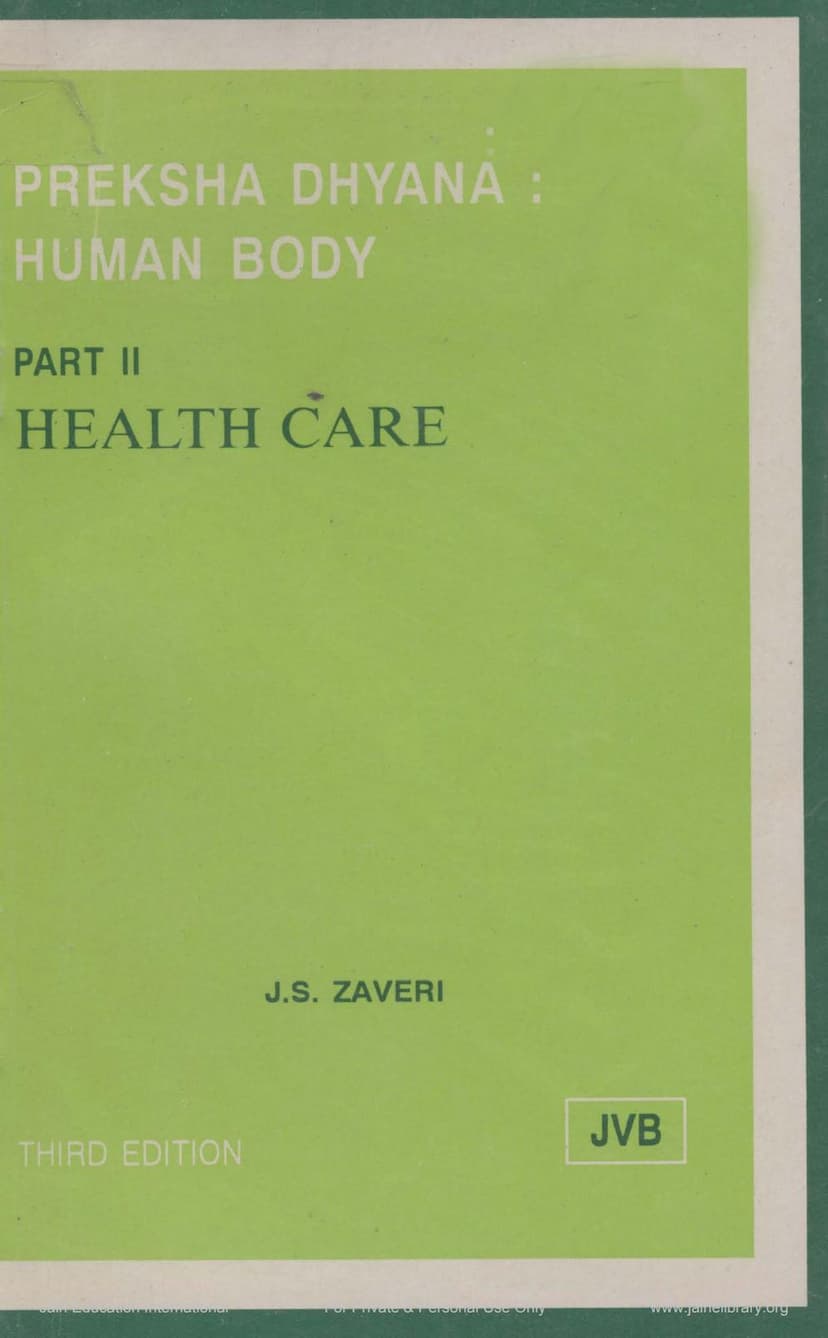 First page of Preksha Dhyana Human Body Part 2