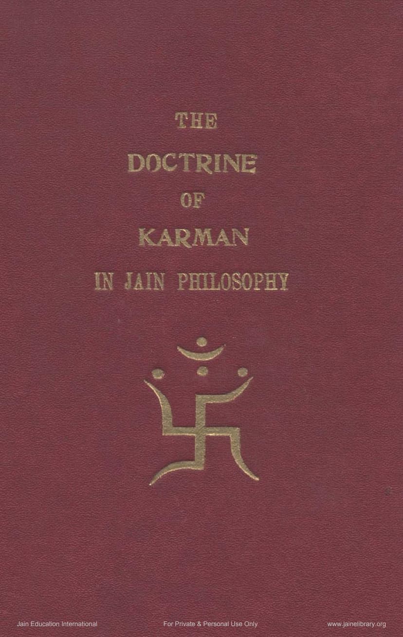 First page of Doctrine Of Karman In Jain Philosophy