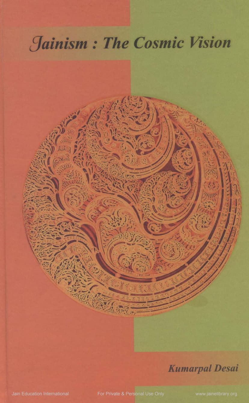 First page of Jainism The Cosmic Vision