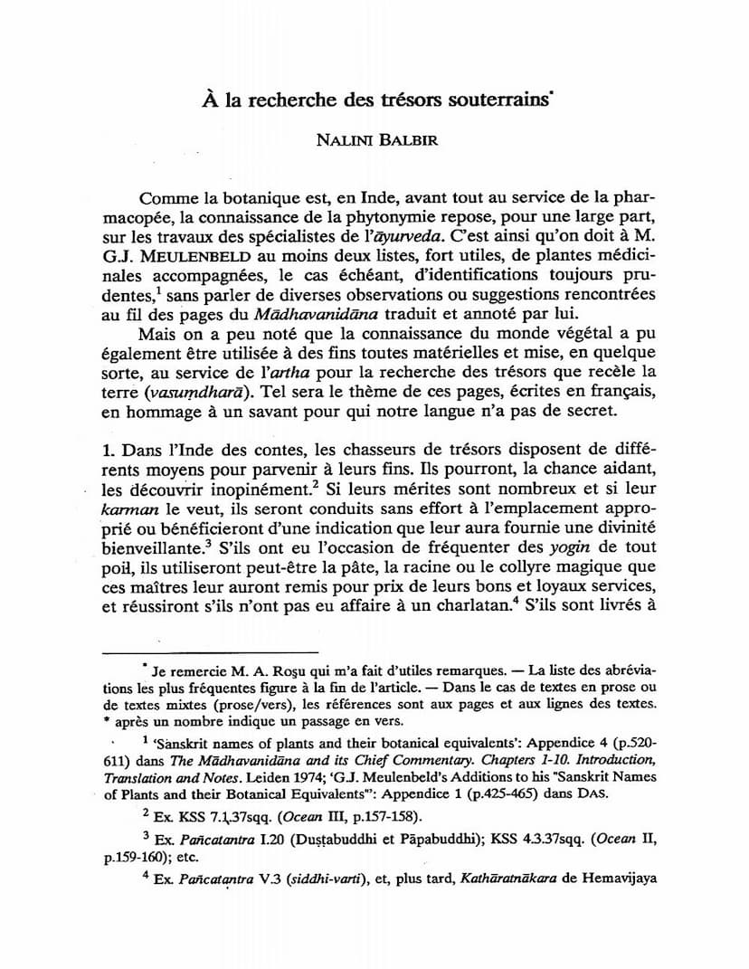 First page of La Recherache Des Tresors Souterriains