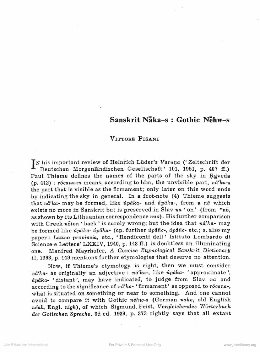 First page of Sanskrit Nakas Gothic Nehw S
