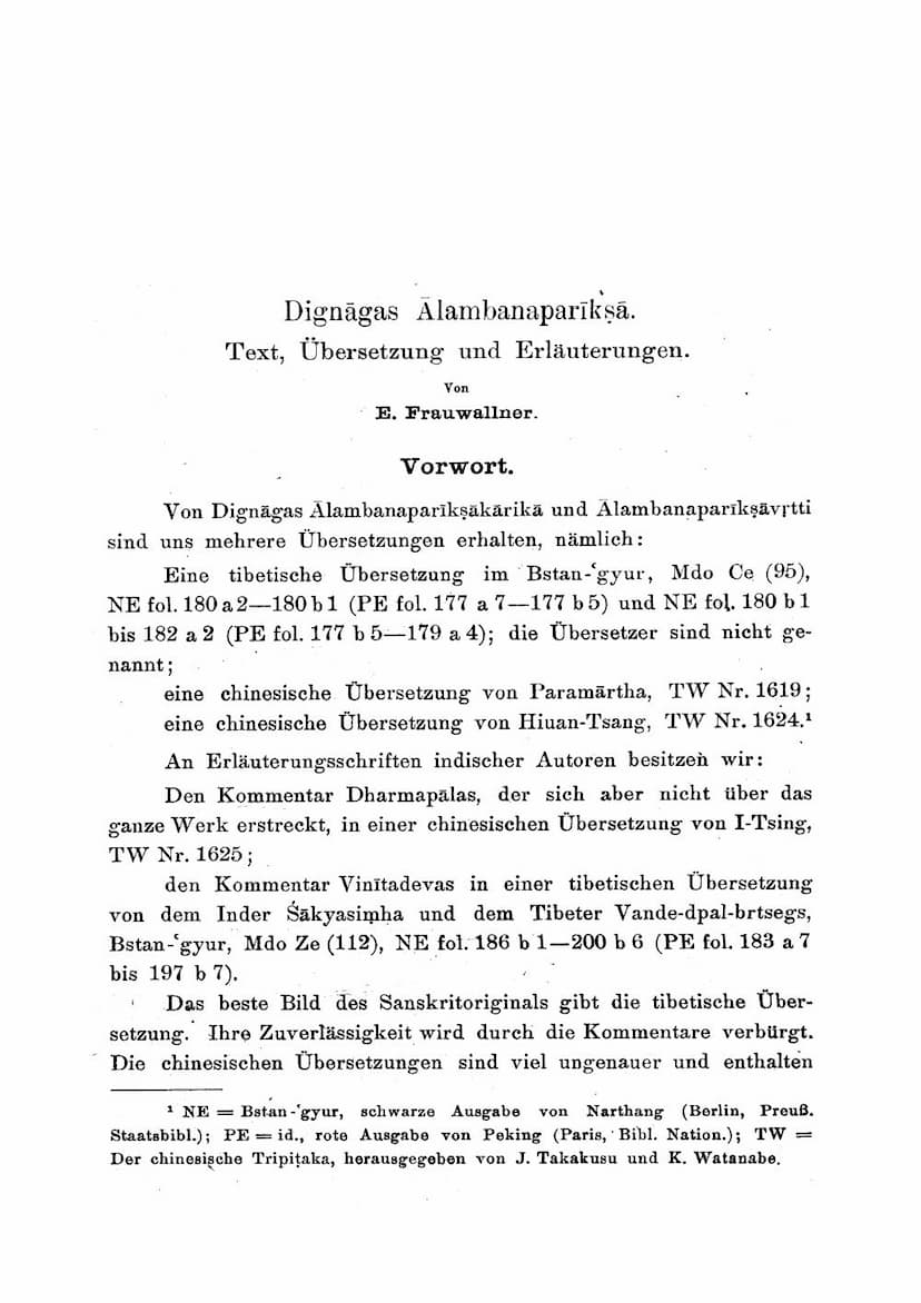 First page of Dignagas Alambanapariksa