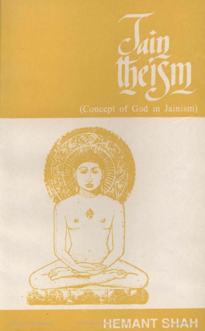 First page of Jain Theism