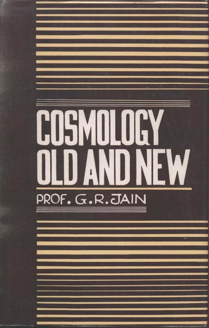 First page of Cosmology Old And New