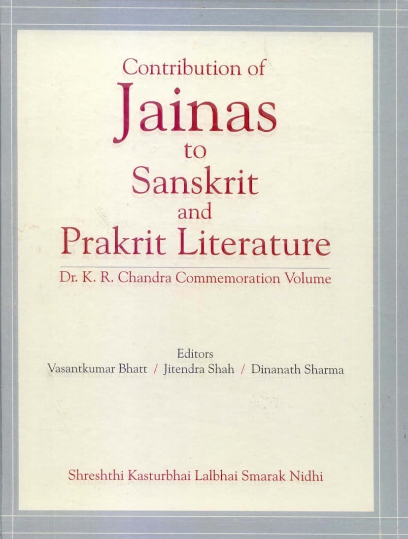 First page of Contribution Of Jainas To Sanskrit And Prakrit Literature