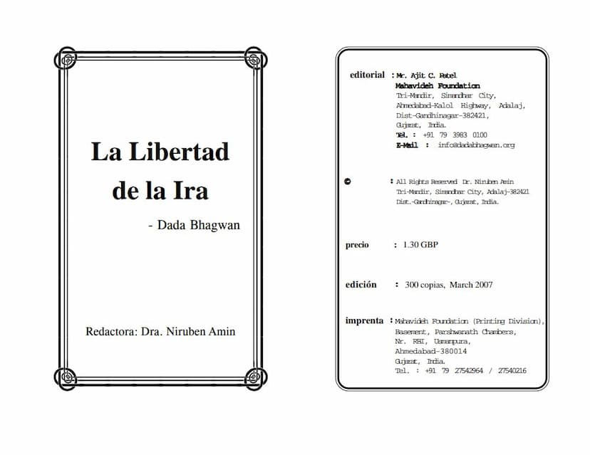 First page of Colera In Spanish Language