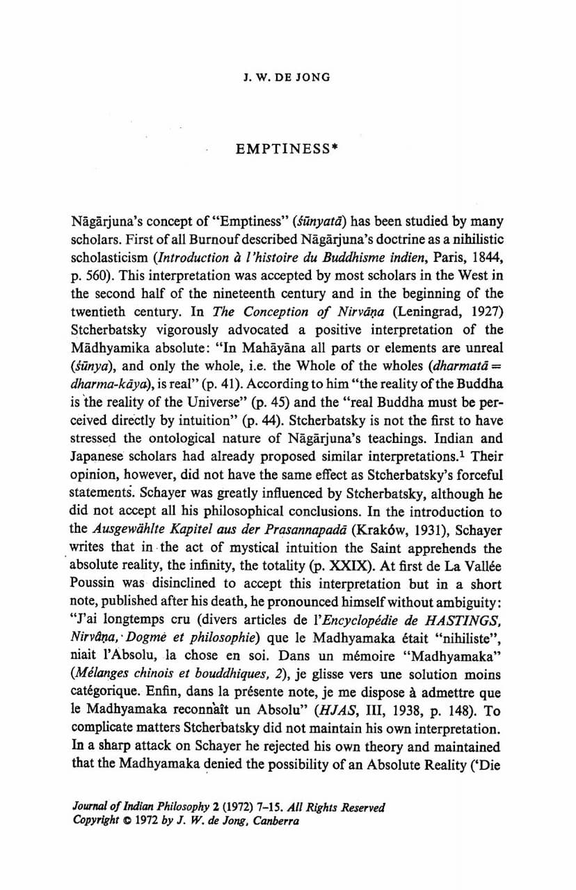 First page of Emptiness