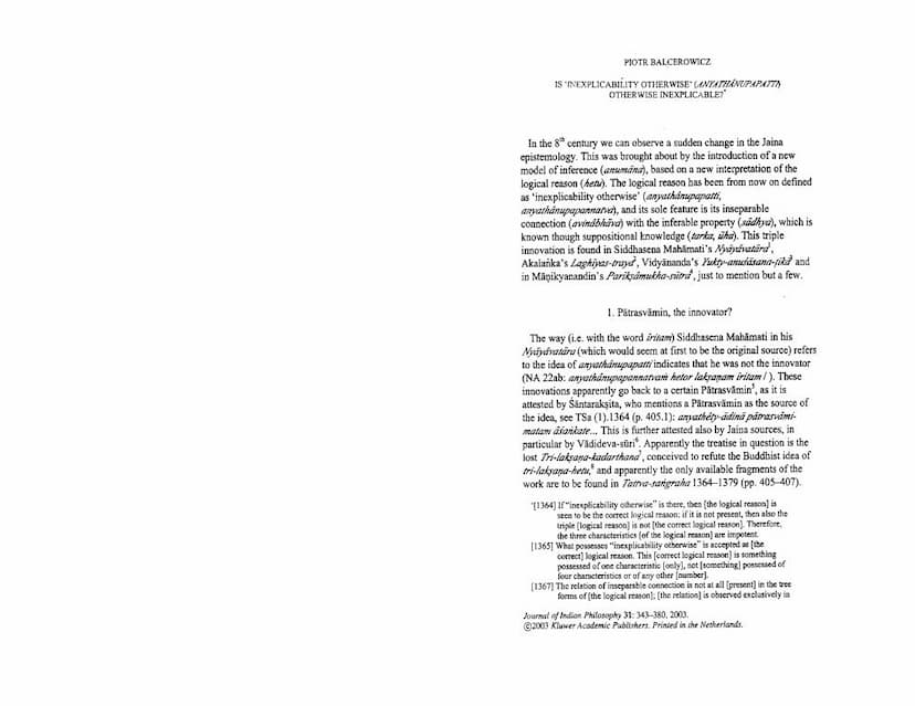 First page of Is Inexplicability Otherwise Otherwise Inexplicable