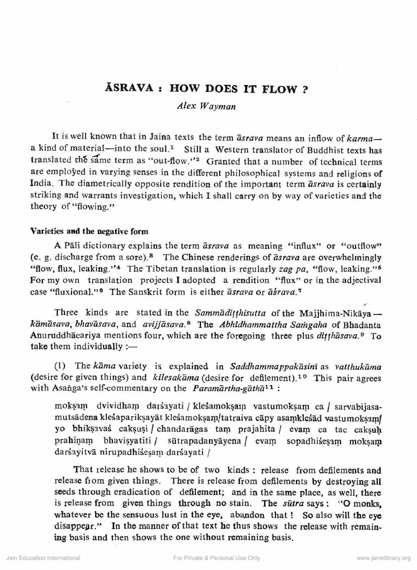 First page of Asarva How Does It Flow
