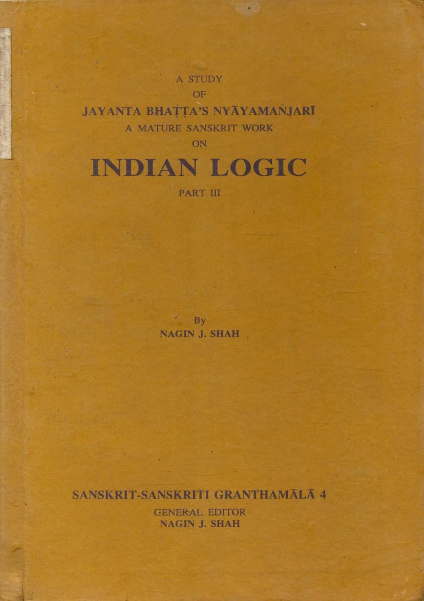 First page of Indian Logic Part 03