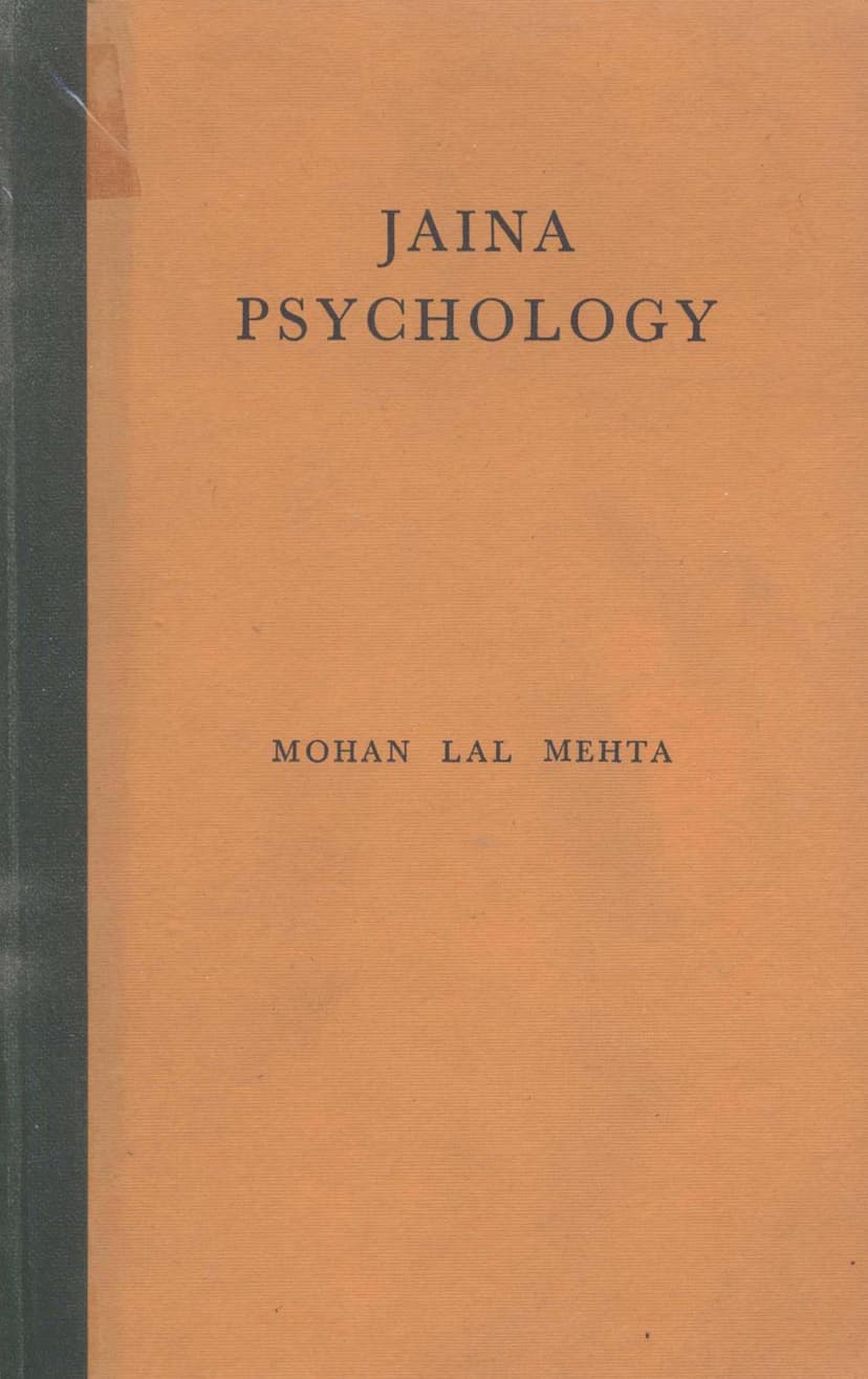 First page of Jaina Psychology