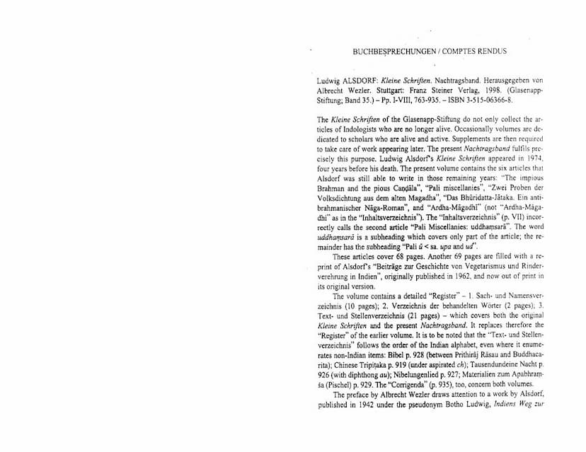 First page of Buchbesprechungen Comptes Rendus