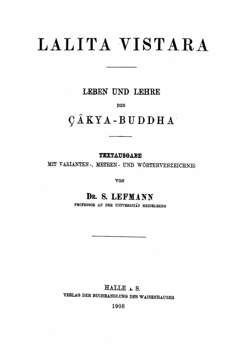 First page of Lalit Vistara