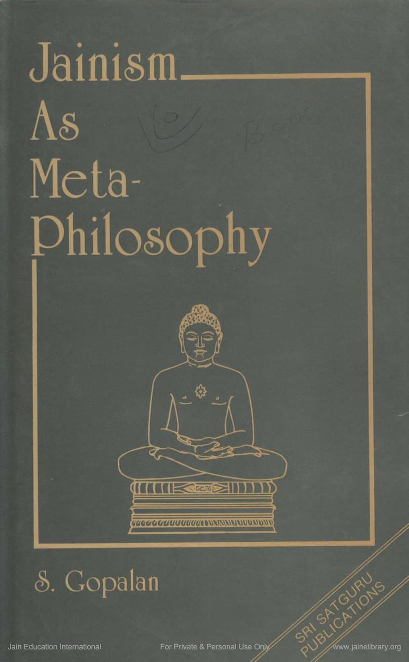 First page of Jainism As Metaphilosophy