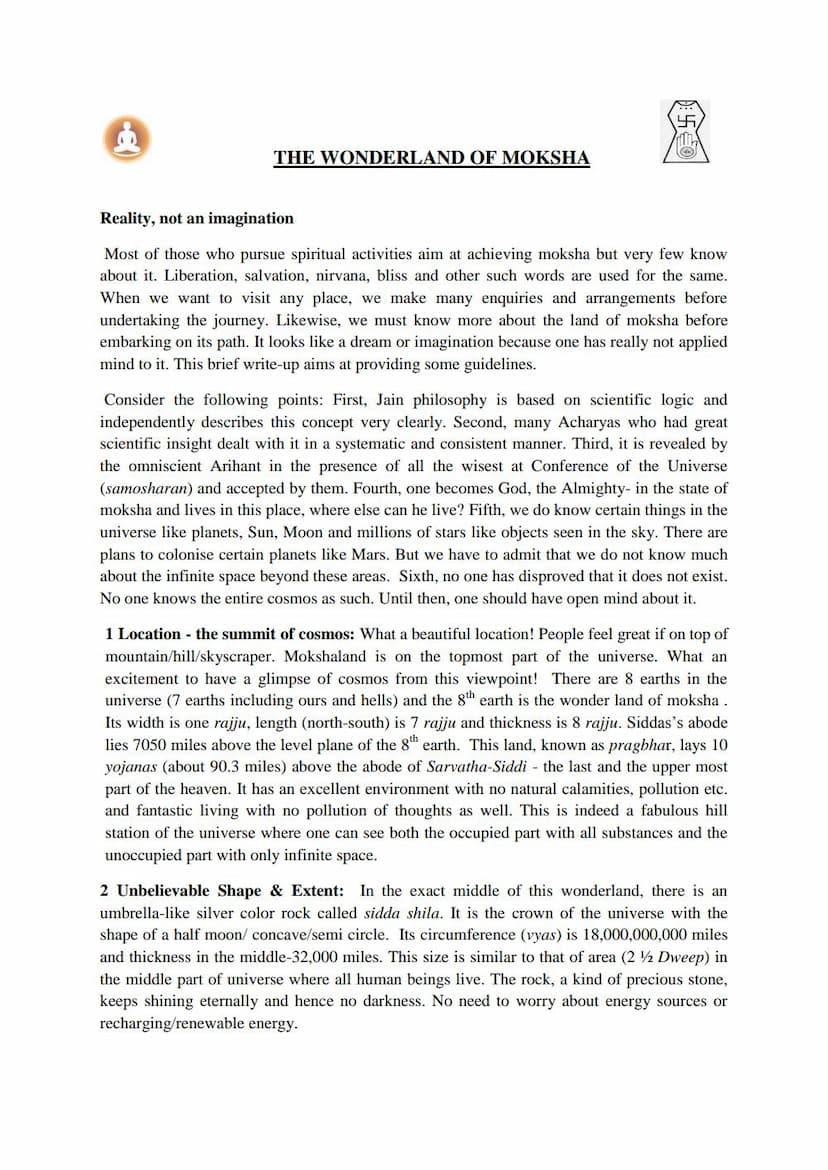 First page of Wonderland Of Moksha