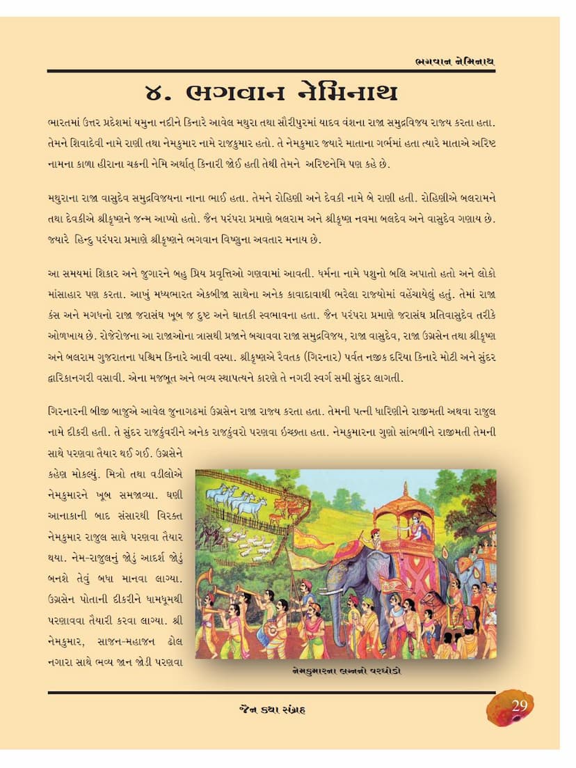 First page of Neminatha Bhagwana