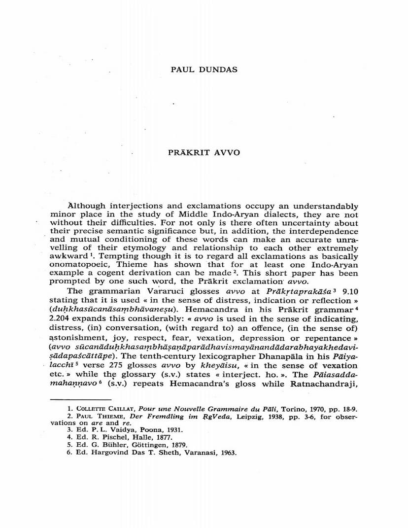 First page of Prakrit Avvo
