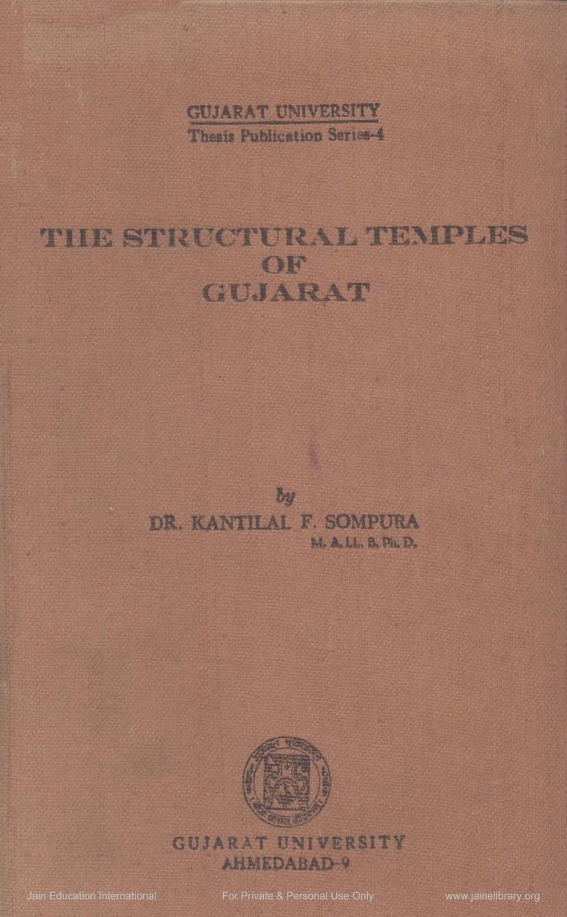First page of Structural Temples Of Gujarat