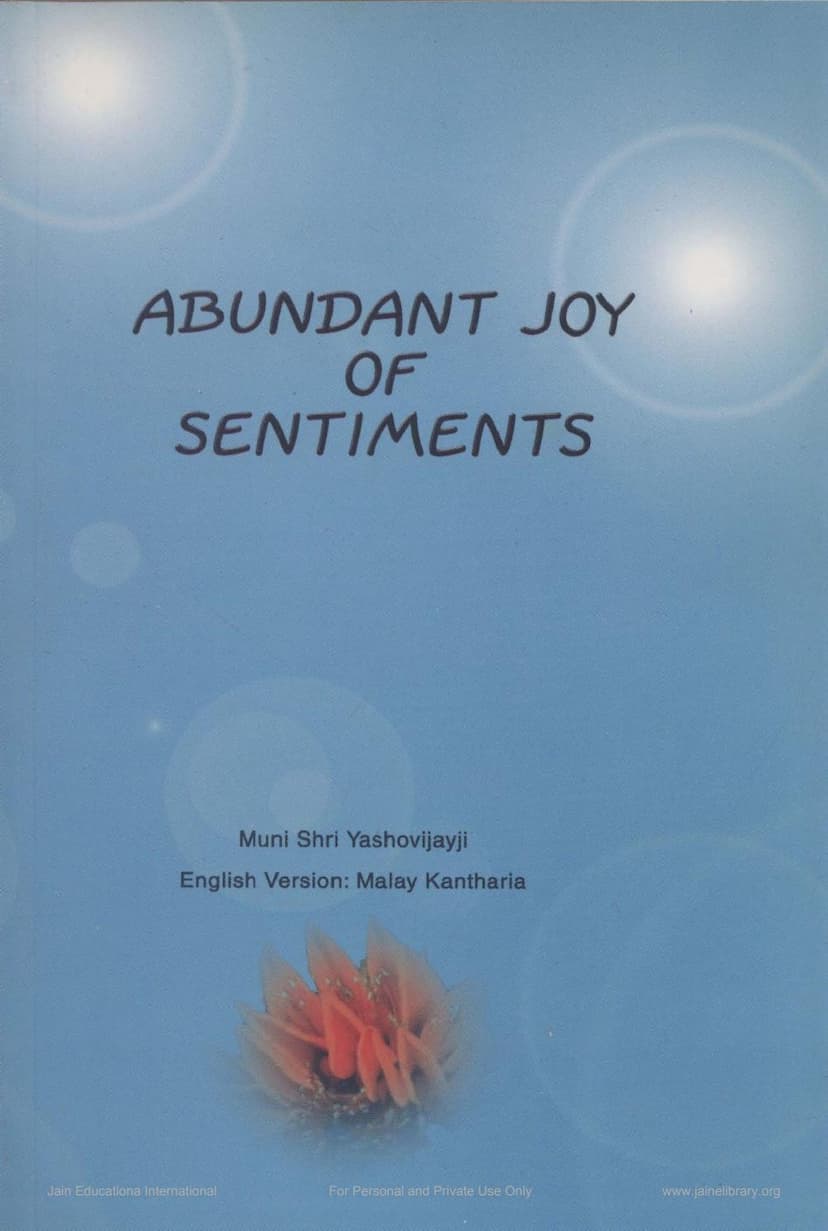 First page of Abundant Joy Of Sentiments