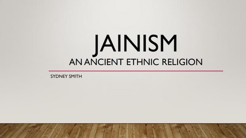 First page of Jainism An Ancient Ethnic Religion