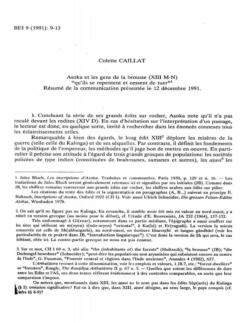 First page of Asoka Et Les Gens De La Brousse